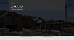 Desktop Screenshot of hajjcontractors.com