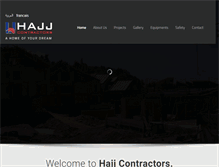 Tablet Screenshot of hajjcontractors.com